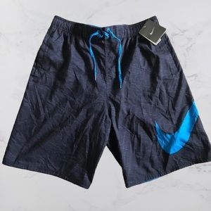 Nike Mens Nike Hyper Flash 9" Volley Shorts Swim Trunks NESS5317 Navy - Medium